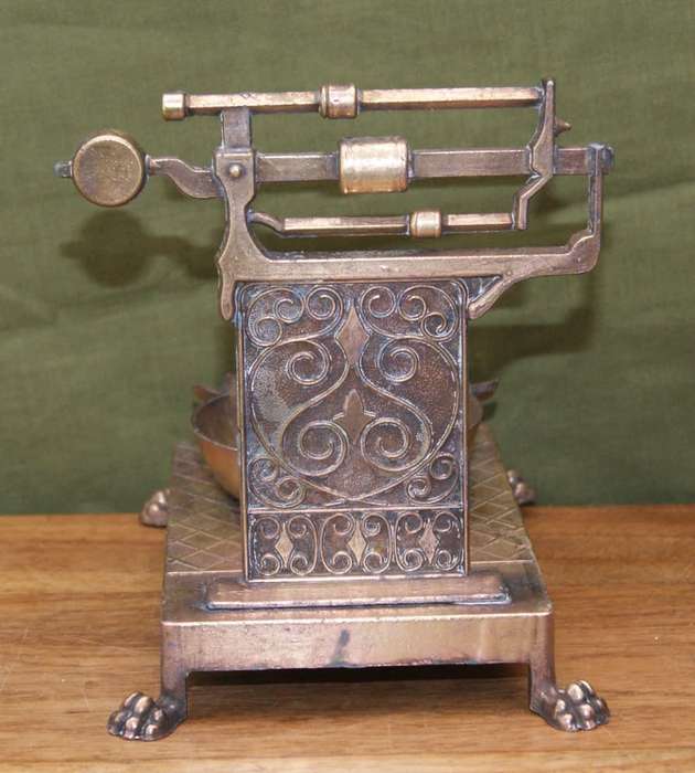 Gorgeous Vintage Brass Scale Ashtray