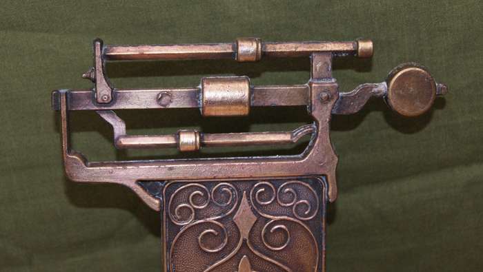 Gorgeous Vintage Brass Scale Ashtray