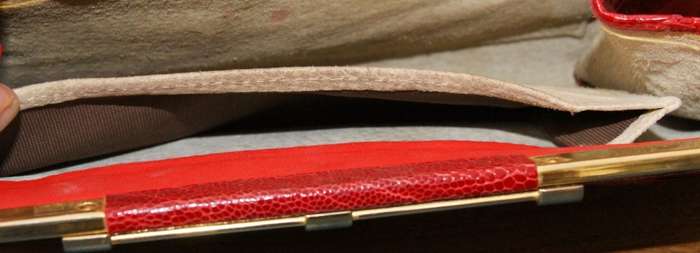 Vintage Fiorenza Ostrich Leather Clutch Bag