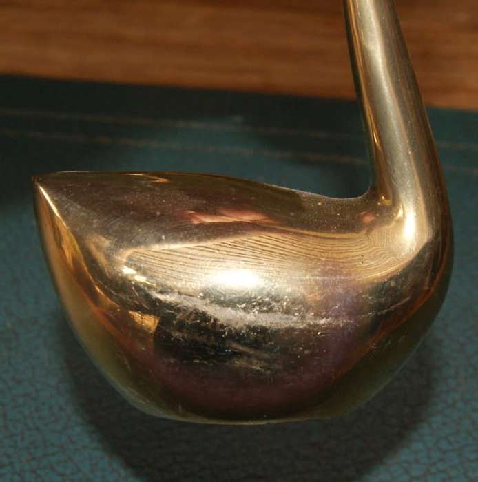 Pair of Brass Swans with Extended Necks