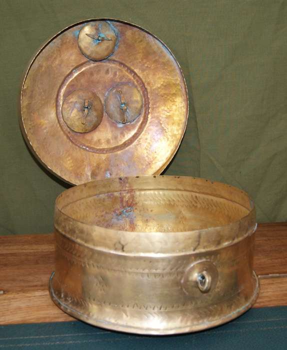 Antique Brass Chapati Box/ Roti Box