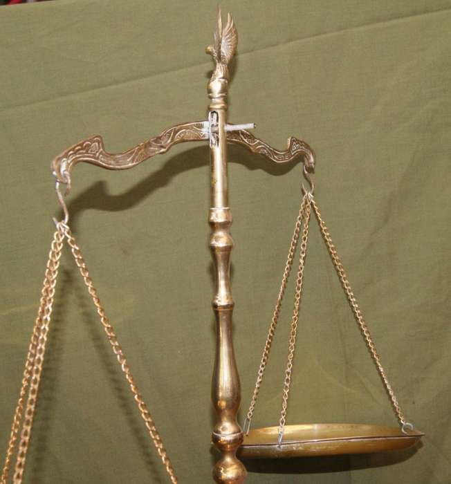 Brass Balance with Eagle Motif