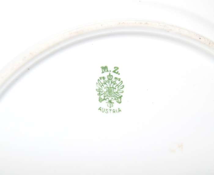 Large MZ Austria Plate Moritz Zdekauer