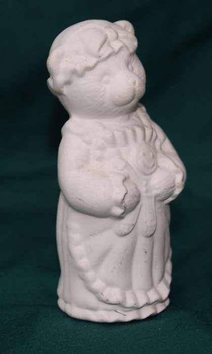 Ceramic Unpainted Cat Figurine