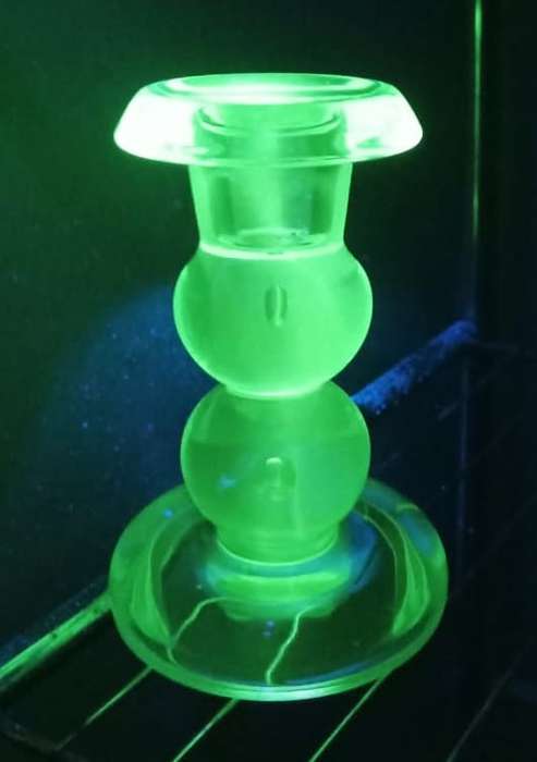 Manganese Glass Candle Holder