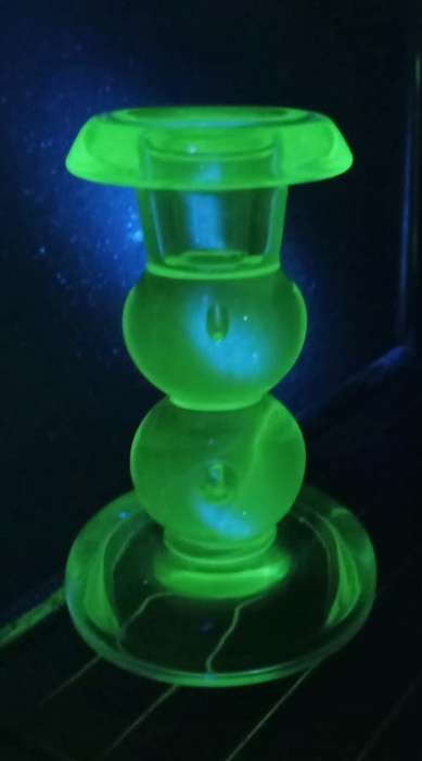 Manganese Glass Candle Holder