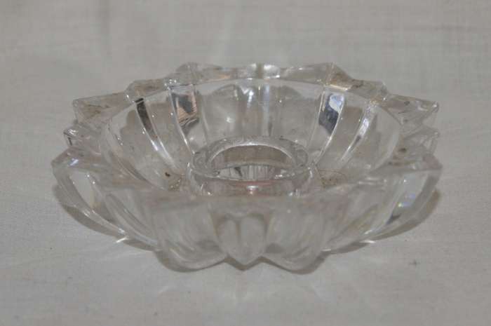 Glass Sunburst Candle Holder