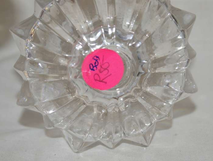 Glass Sunburst Candle Holder