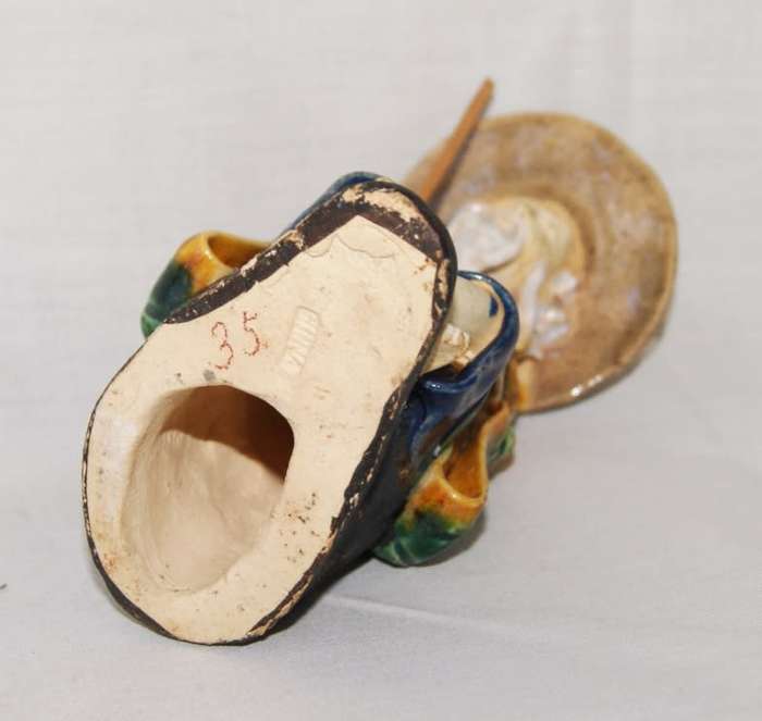 Vintage Stoneware Chinese Figure