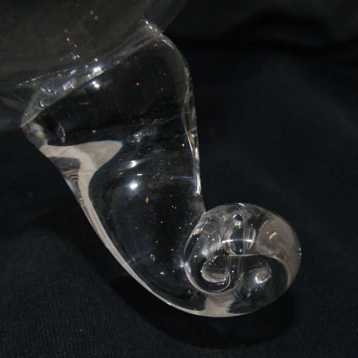 Tall Footed Vase with Scroll Feet