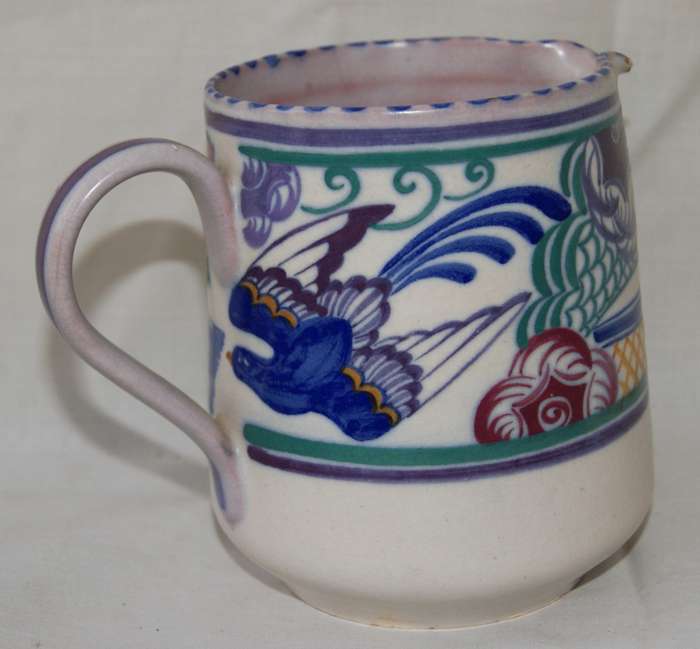 Poole Pottery Jug `Bluebird` Early 1950`s