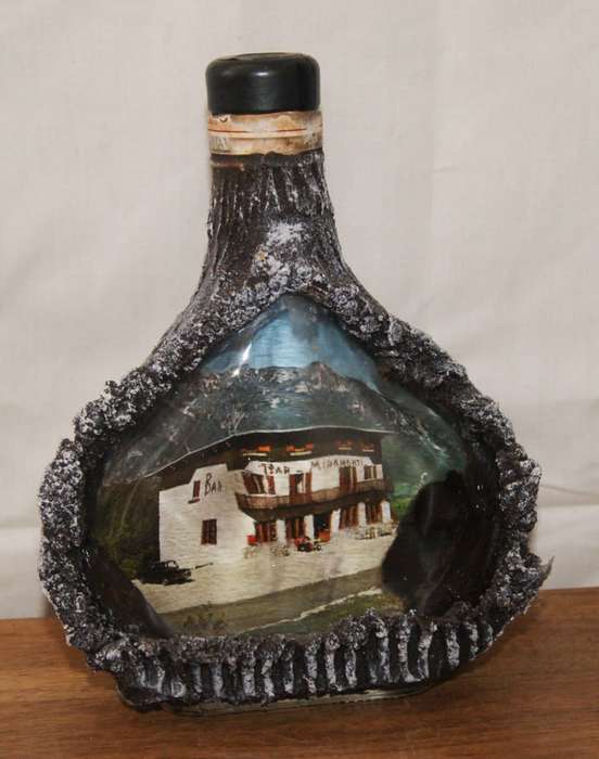 Vintage Hand Decorated Bottle