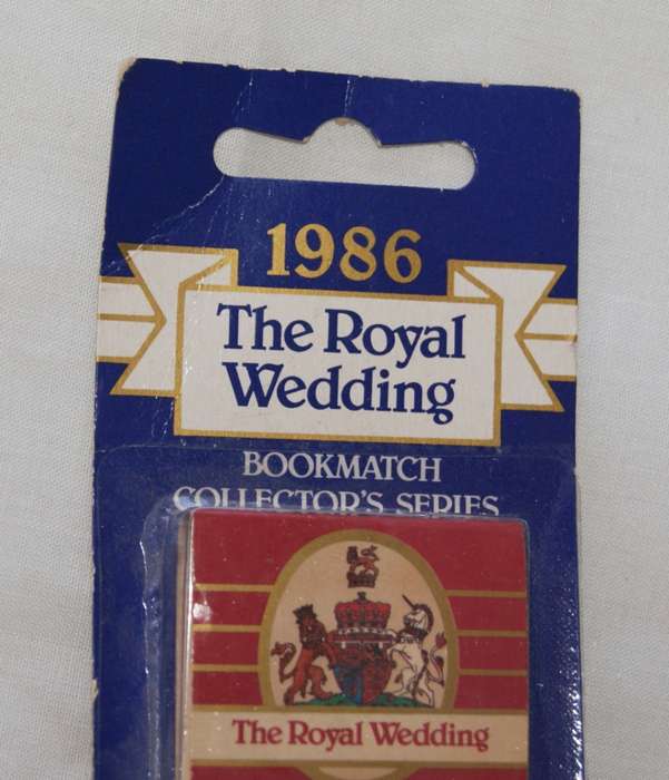 1986 The Royal Wedding Book Match Collectors Series