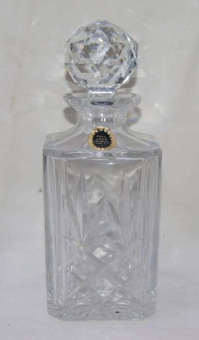 Vintage Full Lead Crystal Hand Cut Decanter