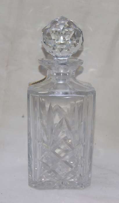 Vintage Full Lead Crystal Hand Cut Decanter