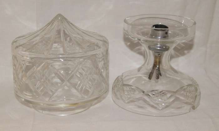 Vintage Hand Cut Crystal Lamp