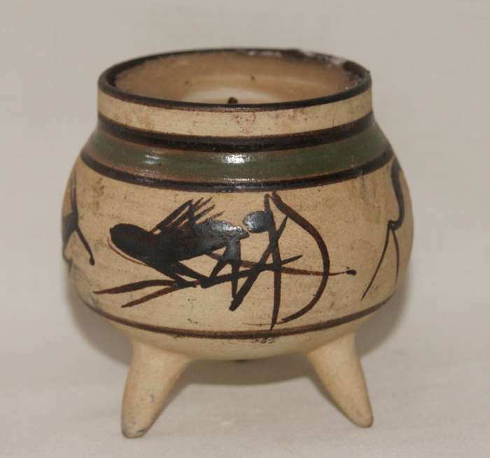 Stoneware Potjie Pot Candle Holder