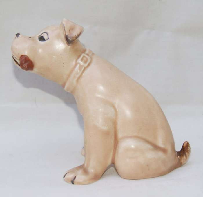 Vintage (Sylvac?) Dog with Bone Ornament