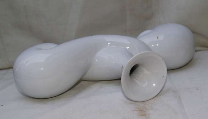 Decorative White Ceramic Vase