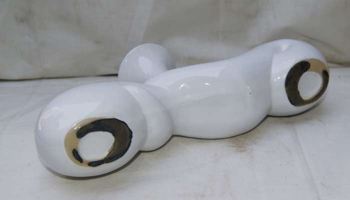 Decorative White Ceramic Vase