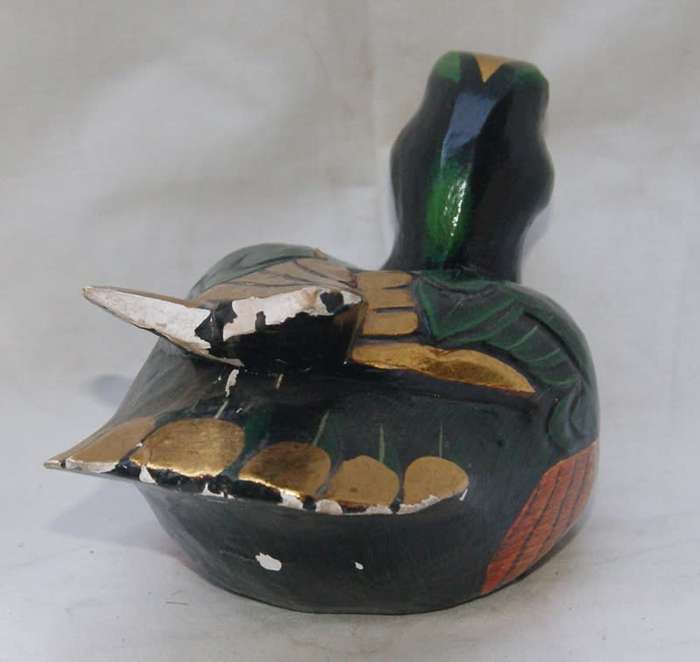Hand Painted Decorative Wooden Duck