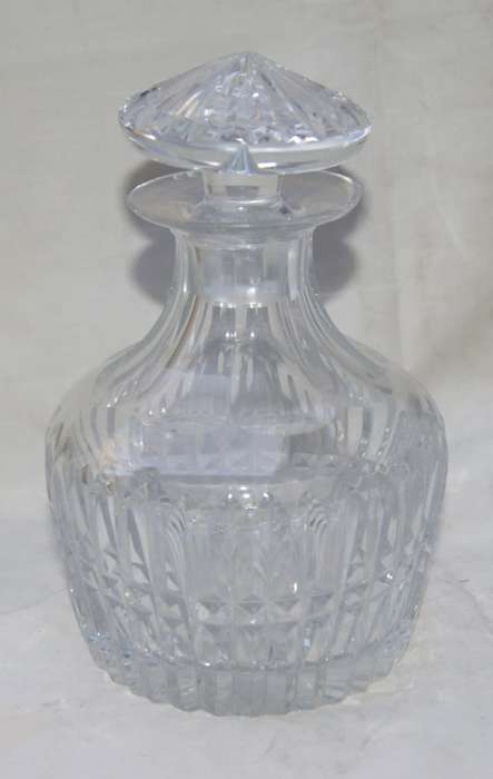 Pair of Matching Hand Cut Crystal Decanters