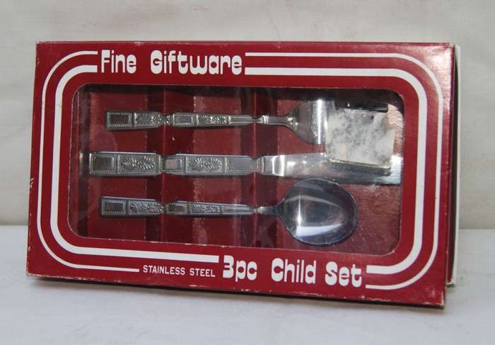 Vintage Fine Giftware 3 Piece Stainless Steel Gift Set