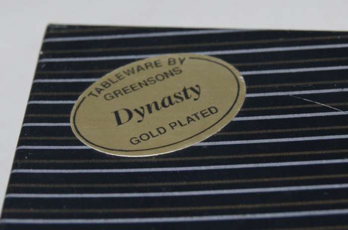 Set of 6 Greensons "Dynasty" Gold Plated Cake Forks