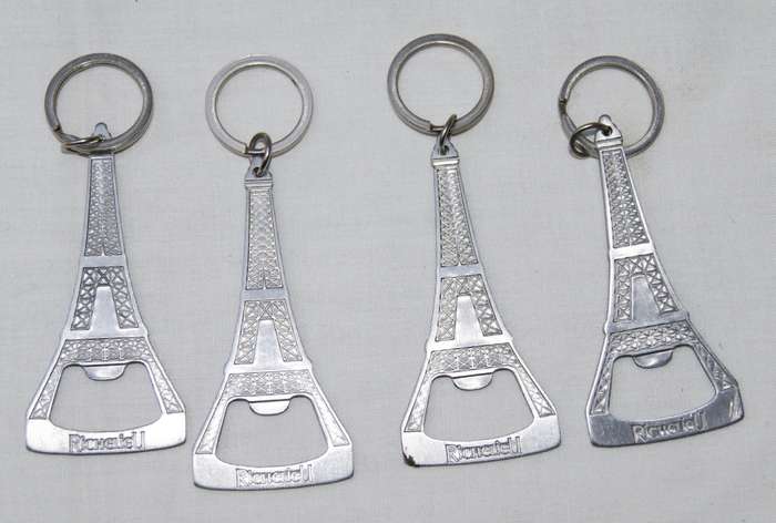 Richelieu Eiffel Tower Bottle Opener Keyring (4 available, bid per keyring)