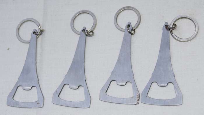 Richelieu Eiffel Tower Bottle Opener Keyring (4 available, bid per keyring)