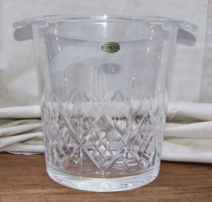 Hand Cut Vitria Lead Crystal Ice Bucket/ Champagne Cooler