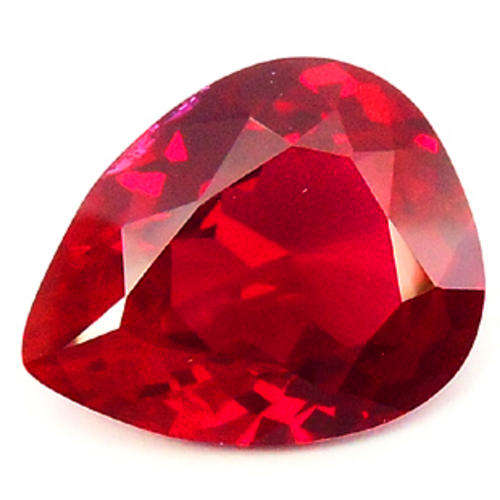 20.83ct BLOOD RED PEAR RUBY