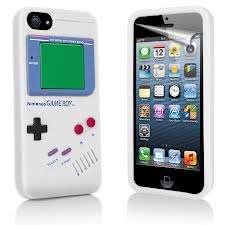 Retro Gameboy Case for iPhone 5 - Black / White