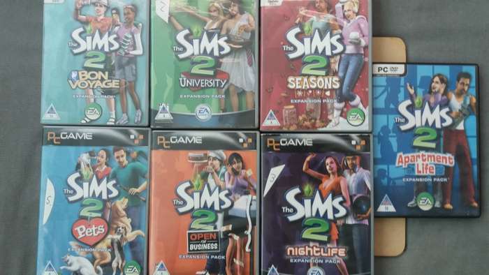 The Sims 2 Combo - 7 Expansions pack games