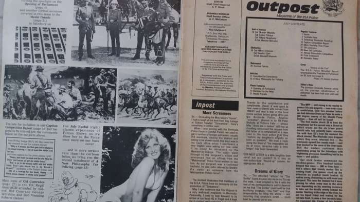 The Outpost Volume 57 No 7 July 1979 * Magazine of BSA Police - Salisbury Rhodesia*