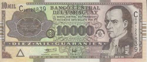 PARAGUAY 10000 GUARANIES 2011 P224 UNC