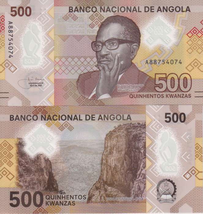 Angola 500 Kwanzas  2020, P-161, UNC, Polymer