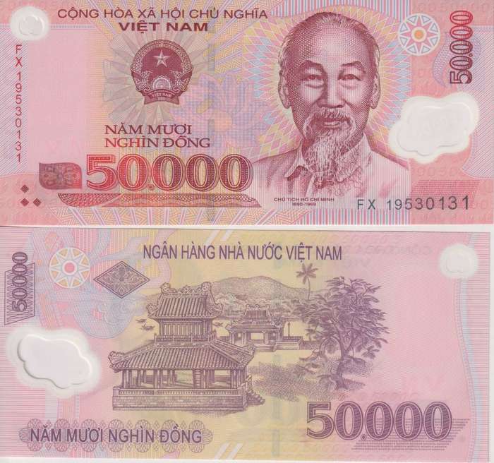Vietnam 50,000 Dong  2019, P-121m, UNC, Polymer