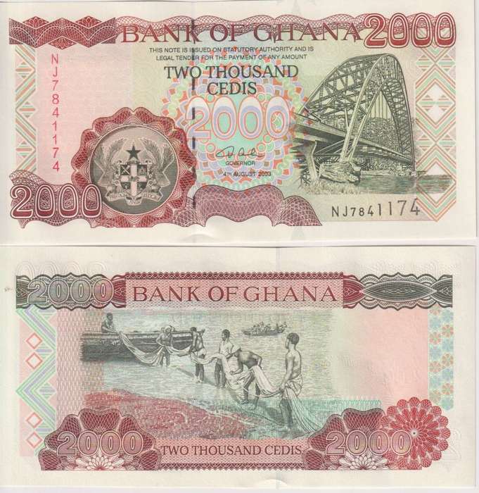 Ghana 2000 Cedis 2003 UNC