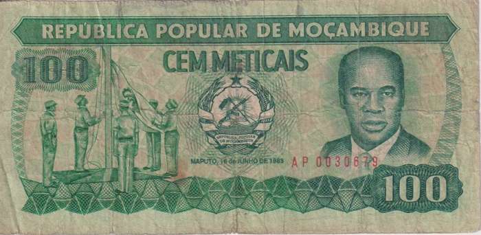 Mozambique, 100 meticais, 1983, P-130a  F