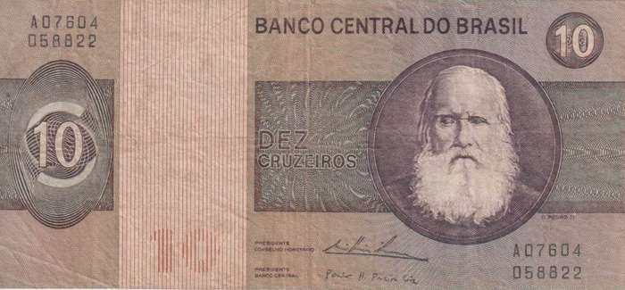 Brazil 10 Cruzeiros ND 1980 P193 VF