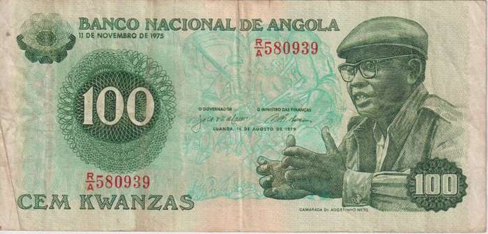 ANGOLA 100 KWANZAS 1979 P115 VF