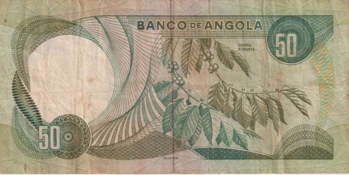 ANGOLA 50 ESCUDOS 1972 P100 VF
