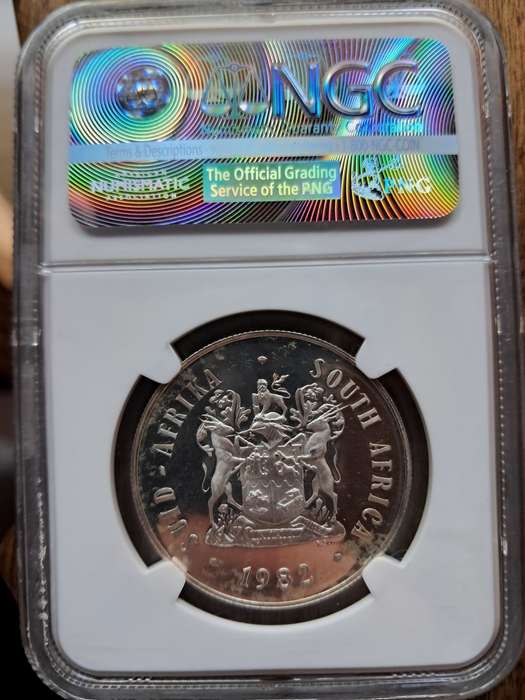 1982 Proof SILVER 1 R RSA NGC GRADED Ultra Cameo PF64
