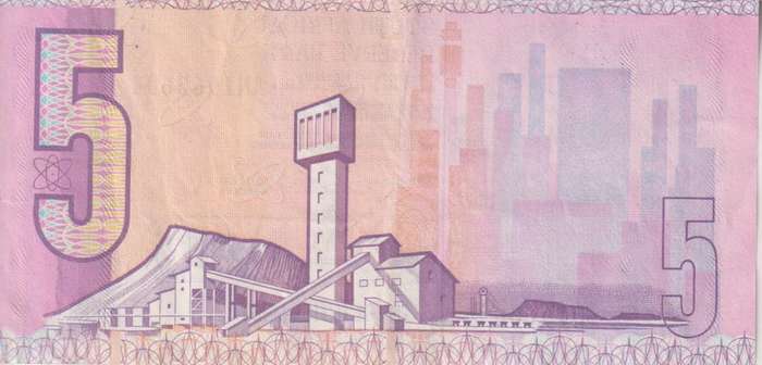 REPUBLIC OF SOUTH AFRICA - 5 RAND C.L.Stals AN 1990 E/A 469 VF