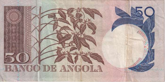 ANGOLA 50 ESCUDOS 1973 P15  VF