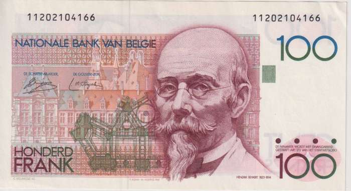 BELGIUM 100 FRANCS 1978-79 P140a  A-UNC