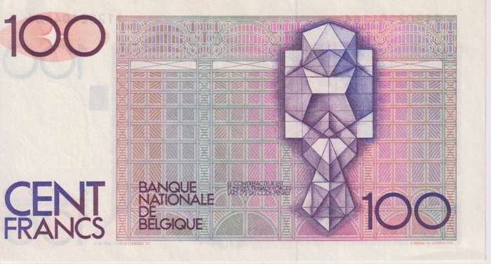 BELGIUM 100 FRANCS 1978-79 P140a  A-UNC