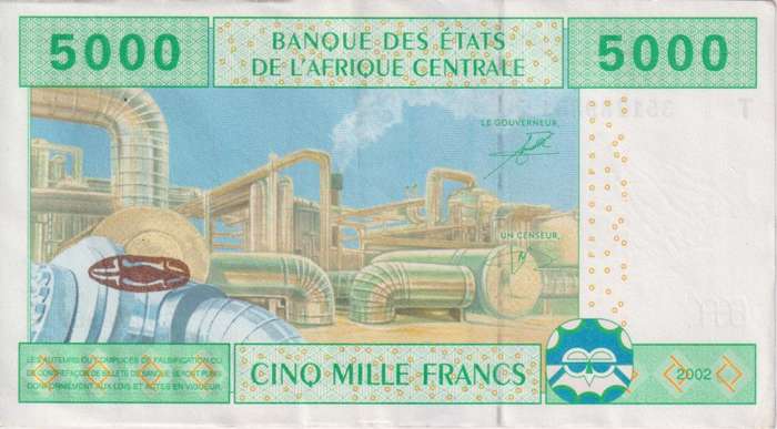 WEST AFRICAN STATES - TOGO - 5,000 FRANCS  2002  P09T XF