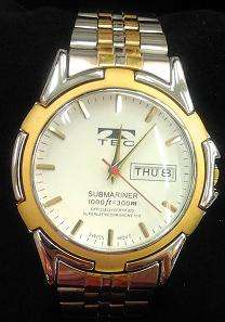STUNNING MENS TEC WATCH (LIFE TIME GUARANTEE ON MECHANICAL PARTS) **WATER RESISTANT** !!